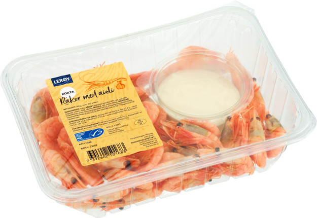 Kokta räkor med aioli 