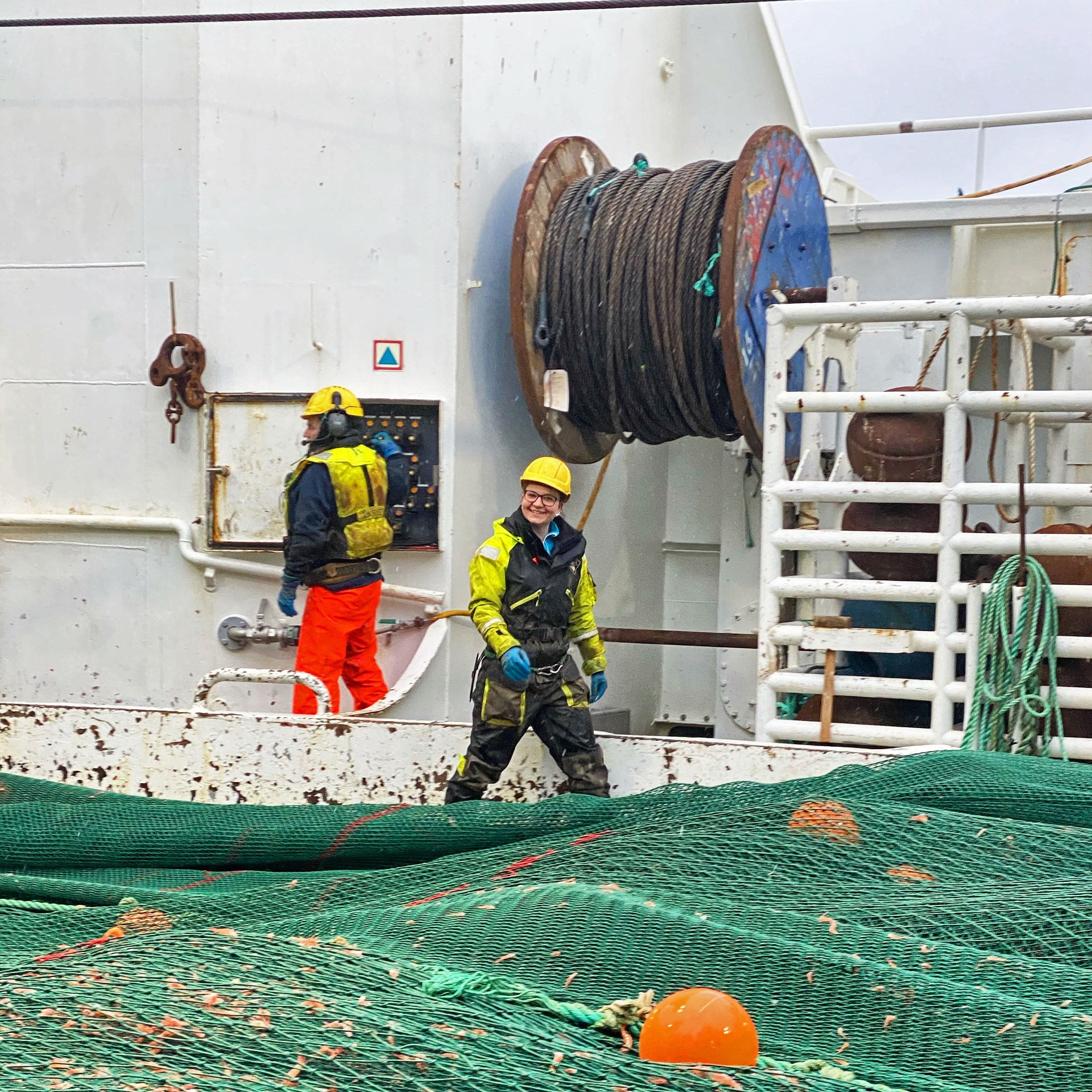 Fisher Elise Kristin on the trawler