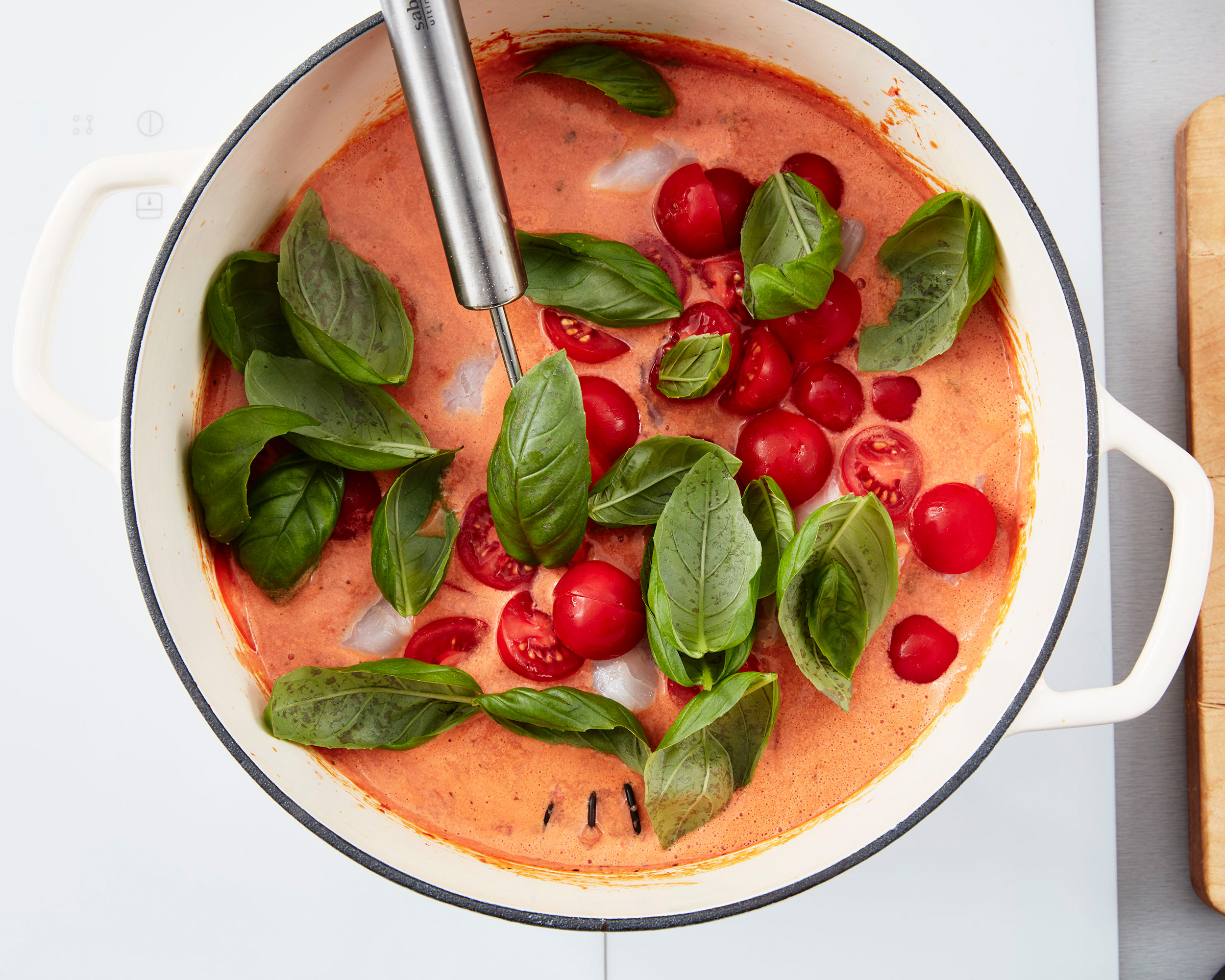 Enkel fiskesuppe med tomater